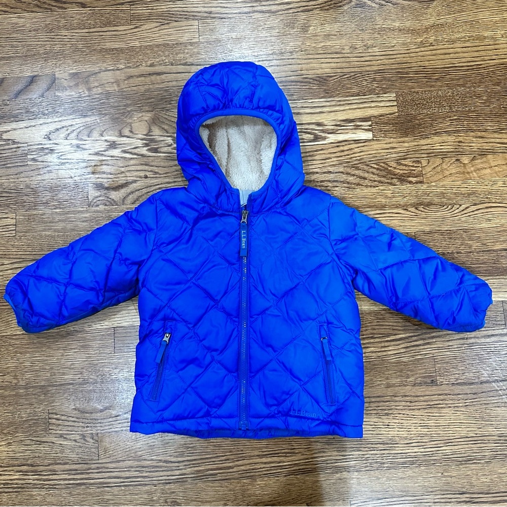 LIKE NEW, LL Bean Sherpa Lined Puffer Jacket